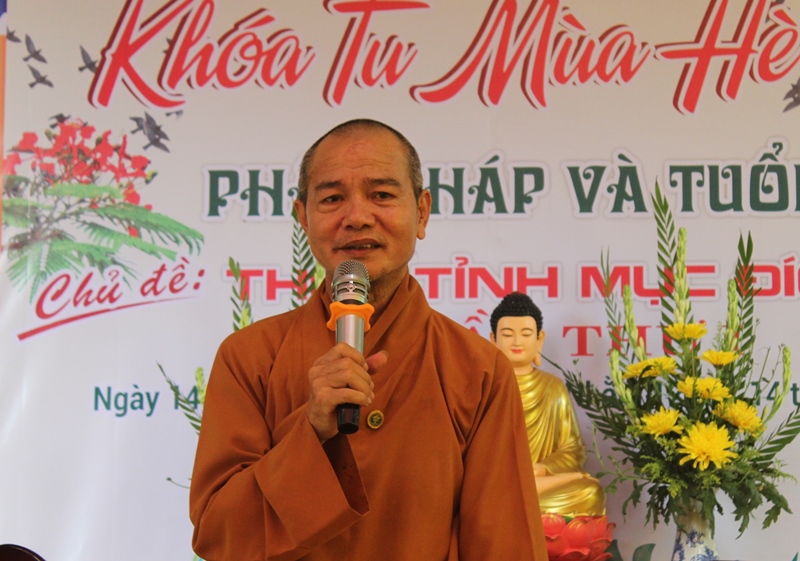 Duy Xuyên: Chùa Phổ Châu khai mạc khóa tu mùa hè “Thức tỉnh mục đích sống”