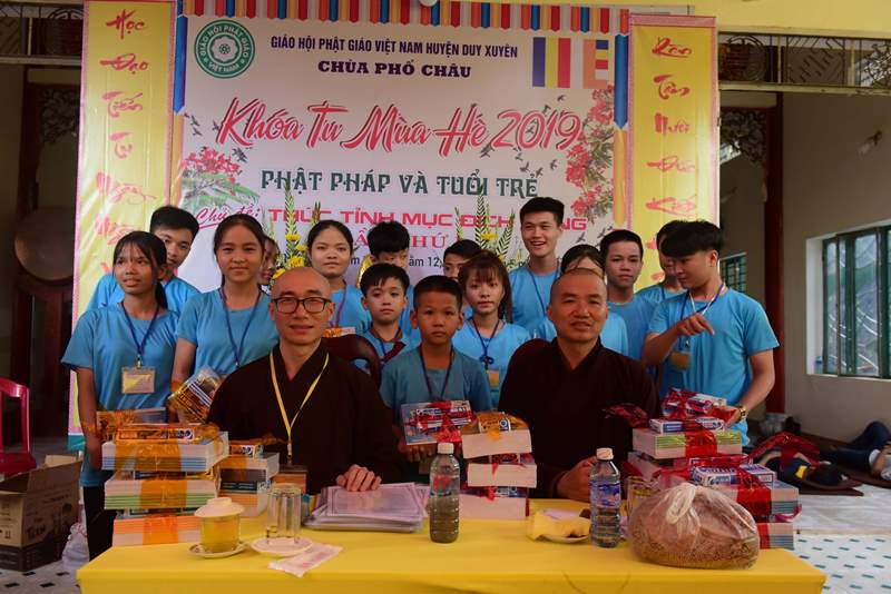 Duy Xuyên: Chùa Phổ Châu khai mạc khóa tu mùa hè “Thức tỉnh mục đích sống”