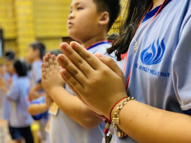 TP. HCM: Tổng Diễn Tập Lễ Rửa Chân Trong Khóa Tu Búp Sen Từ Bi Tại Chùa Giác Ngộ