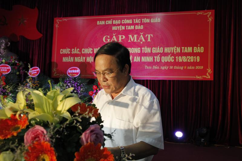 Vĩnh Phúc : Ban Chỉ Đạo Tôn Giáo Huyện Tam Đảo Gặp Mặt Các Chức Sắc Tôn Giáo Tiêu Biểu Nhân Ngày Hội Toàn Dân Bảo Vệ An Ninh Tổ Quốc