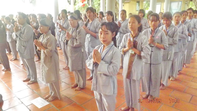 Khánh Hòa: Khóa tu mùa hè lần II năm 2019 tại chùa Lộc Thọ