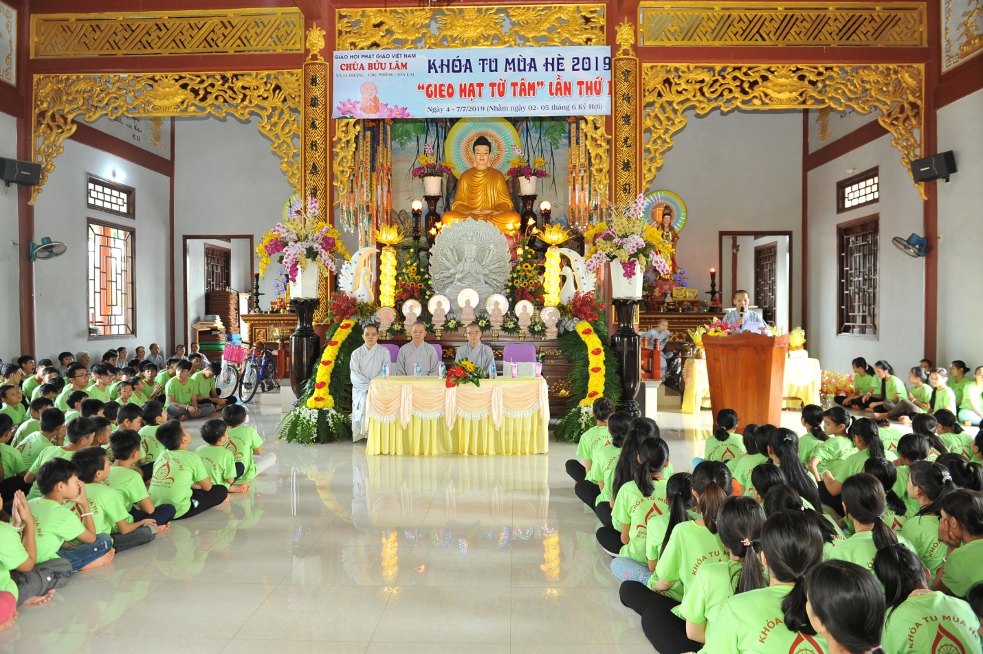 Gia Lai: Bế mạc khóa tu mùa hè “ Gieo Hạt Từ Tâm” tại chùa Bửu Lâm