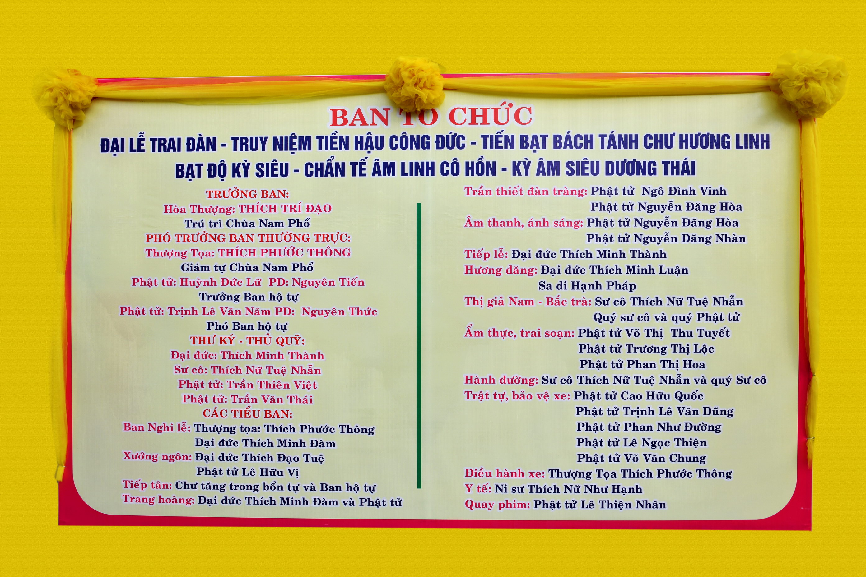 Chùa Nam Phổ, Huế  Tổ Chức Đại Lễ Trai Đàn Chẩn Tế Năm 2019