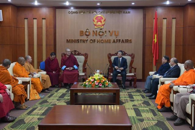 Ban thường trực của Diễn đàn Phật giáo châu Á vì hoà bình (ABCP) thăm GHPGVN và Bộ Nội vụ