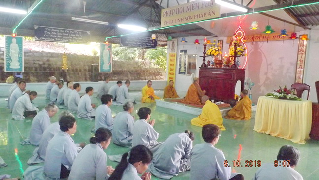 Khóa tu niệm Phật lần 9 tại chùa Linh Sơn Pháp Ấn