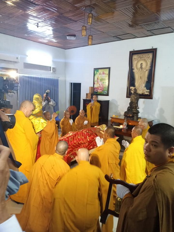 Lễ nhập kim quan Trưởng lão Hòa thượng Thích Như Ý