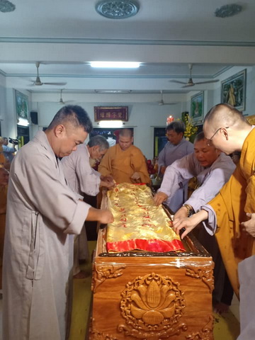 Lễ nhập kim quan Trưởng lão Hòa thượng Thích Như Ý