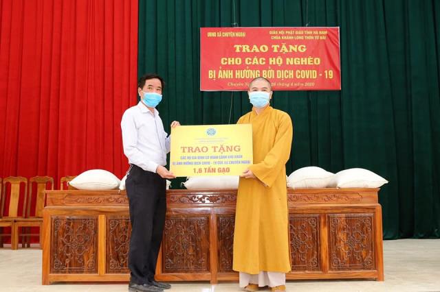 Hà Nam: Chùa Hòa Lạc nhiều hoạt động từ thiện mùa dịch Covid - 19