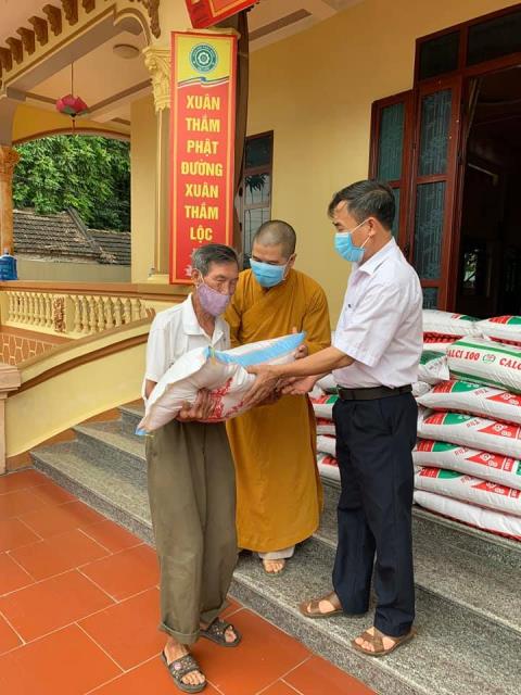Hà Nam: Chùa Hòa Lạc nhiều hoạt động từ thiện mùa dịch Covid - 19