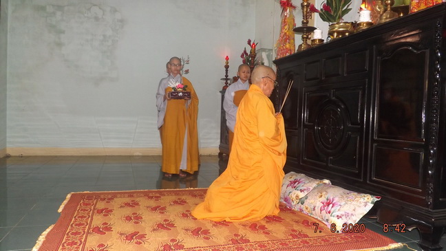 Tăng Ni thị xã Ninh Hòa tác pháp an cư