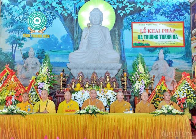 Hạ trường Thanh Hà tổ chức lễ khai pháp