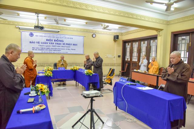 HVPGVN tại TP. HCM: Bảo vệ luận văn Thạc sĩ Phật học khóa 1 đợt 4