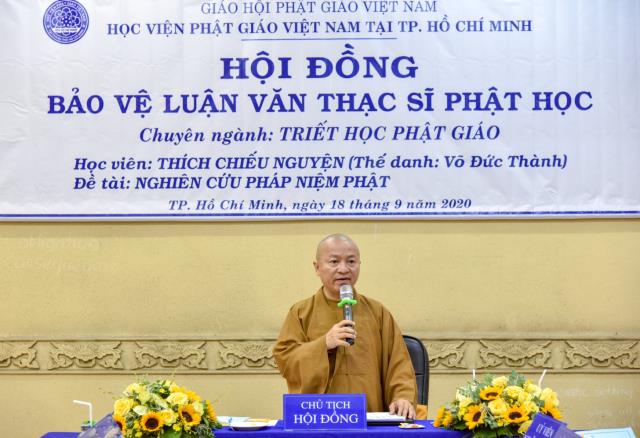 HVPGVN tại TP. HCM: Bảo vệ luận văn Thạc sĩ Phật học khóa 1 đợt 4