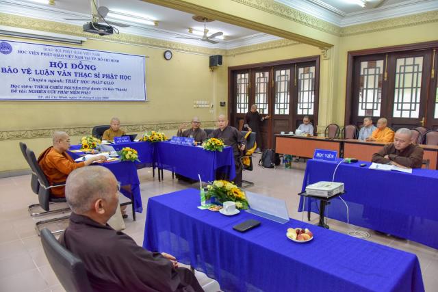 HVPGVN tại TP. HCM: Bảo vệ luận văn Thạc sĩ Phật học khóa 1 đợt 4