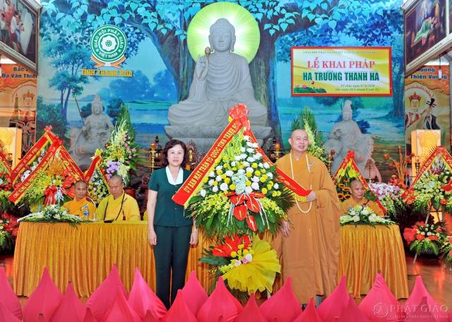Hạ trường Thanh Hà tổ chức lễ khai pháp
