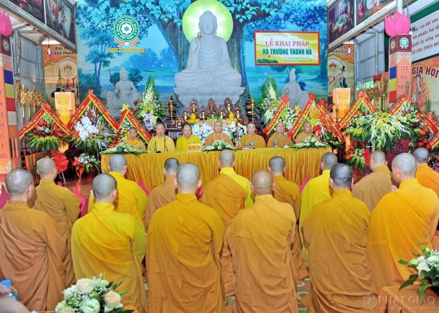 Hạ trường Thanh Hà tổ chức lễ khai pháp