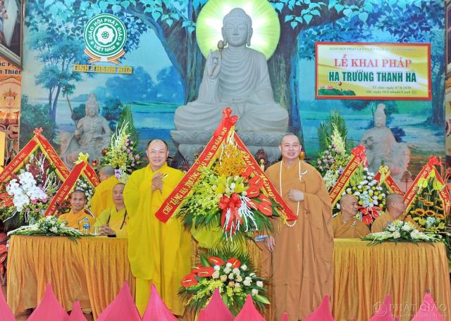 Hạ trường Thanh Hà tổ chức lễ khai pháp
