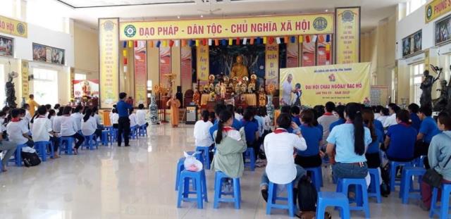 Nghệ An: 83 đại biểu Cháu ngoan Bác Hồ trải nghiệm thực tế tại chùa Chí Linh