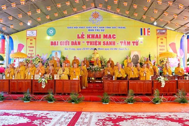 Sóc Trăng: Trang Nghiêm Khai Mạc Đại Giới Đàn Thiện Sanh – Tâm Từ