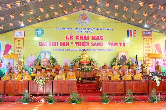 Sóc Trăng: Trang Nghiêm Khai Mạc Đại Giới Đàn Thiện Sanh – Tâm Từ