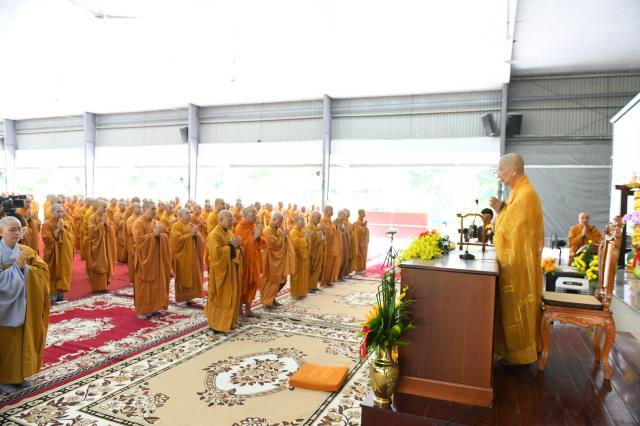 Lễ tác pháp an cư kết hạ tại trường hạ Học viện Phật giáo Việt Nam tại TP. HCM
