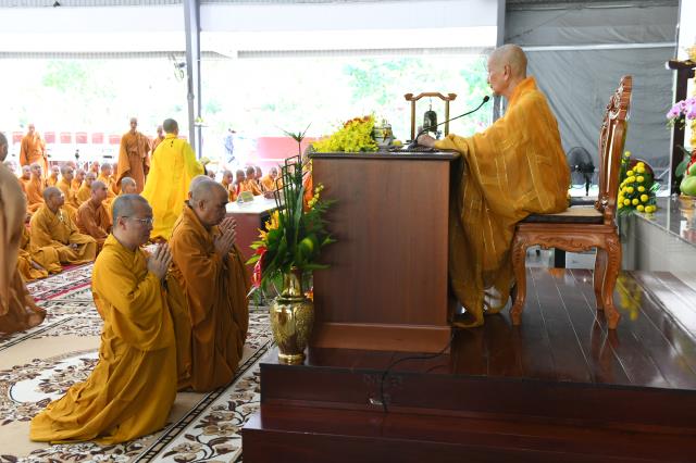 Lễ tác pháp an cư kết hạ tại trường hạ Học viện Phật giáo Việt Nam tại TP. HCM