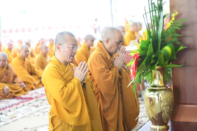 Lễ tác pháp an cư kết hạ tại trường hạ Học viện Phật giáo Việt Nam tại TP. HCM