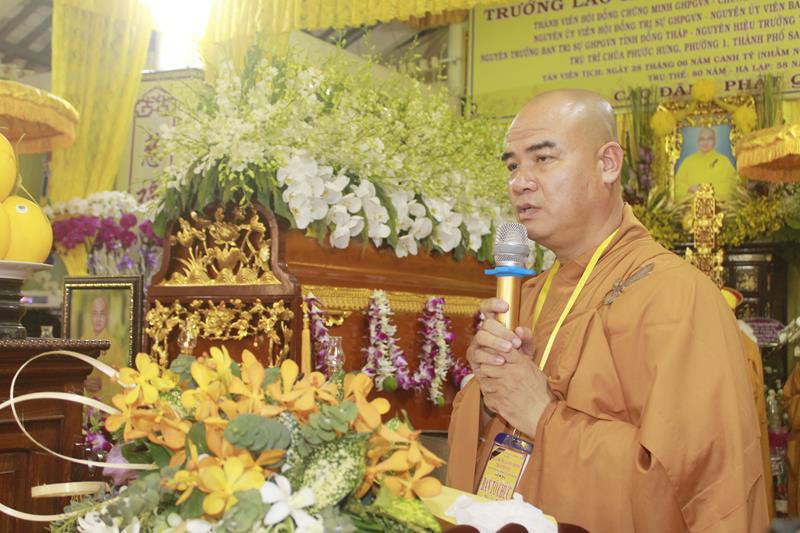 Đồng Tháp: Lễ truy niệm và phụng tống kim quan cố Trưởng lão HT. Thích Thiện Huệ nhập bảo tháp