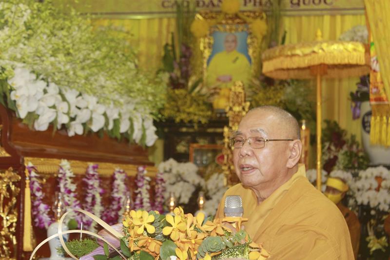 Đồng Tháp: Lễ truy niệm và phụng tống kim quan cố Trưởng lão HT. Thích Thiện Huệ nhập bảo tháp