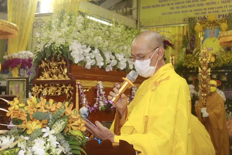 Đồng Tháp: Lễ truy niệm và phụng tống kim quan cố Trưởng lão HT. Thích Thiện Huệ nhập bảo tháp