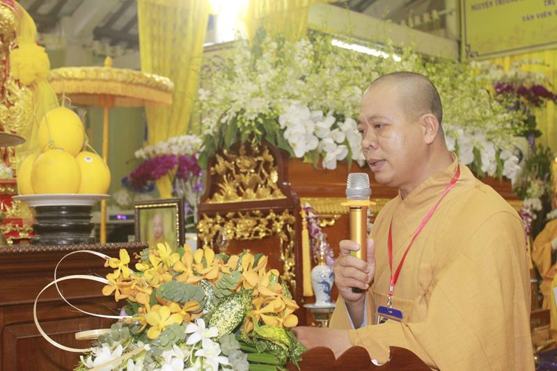 Đồng Tháp: Lễ truy niệm và phụng tống kim quan cố Trưởng lão HT. Thích Thiện Huệ nhập bảo tháp