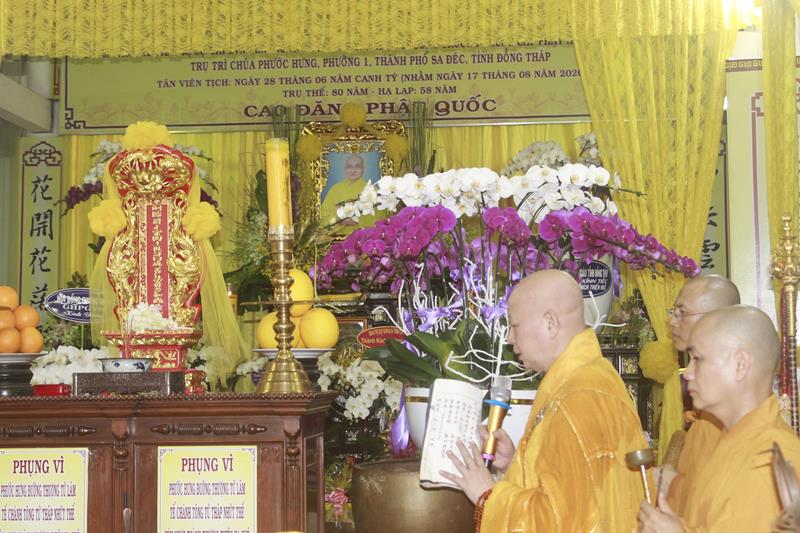 Đồng Tháp: Lễ truy niệm và phụng tống kim quan cố Trưởng lão HT. Thích Thiện Huệ nhập bảo tháp