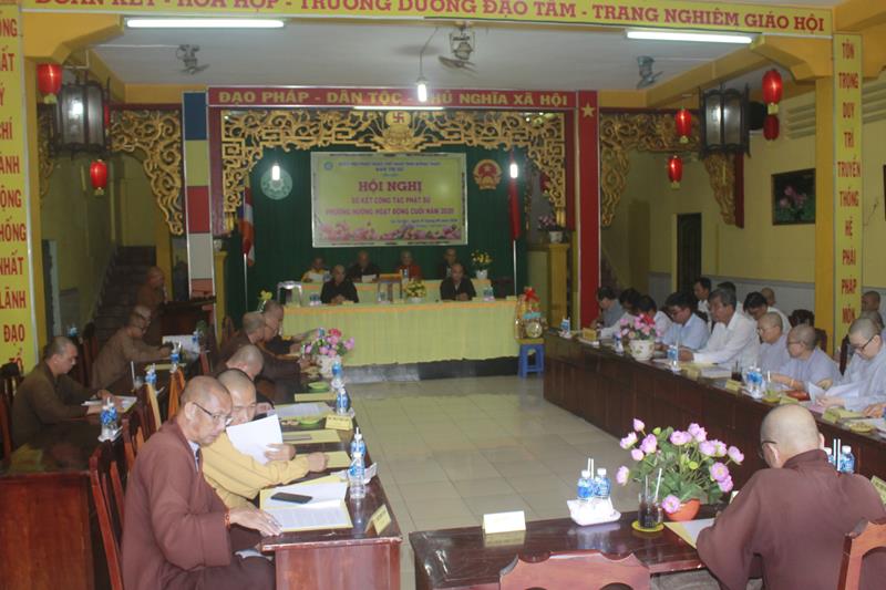 Đồng Tháp:  Phật giáo tỉnh Sơ kết Phật sự 06 tháng đầu năm 2020