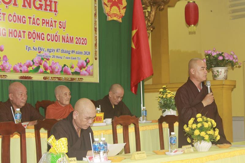 Đồng Tháp:  Phật giáo tỉnh Sơ kết Phật sự 06 tháng đầu năm 2020