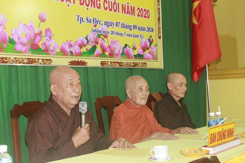 Đồng Tháp:  Phật giáo tỉnh Sơ kết Phật sự 06 tháng đầu năm 2020