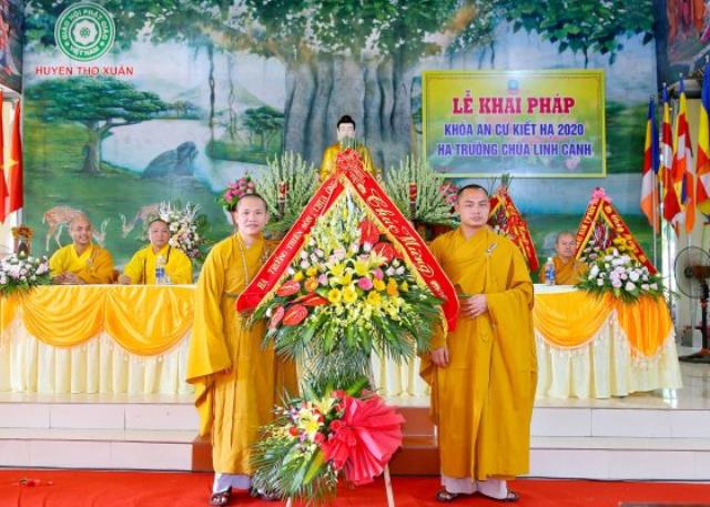 Thọ Xuân: Trường hạ Linh Cảnh tổ chức lễ khai pháp