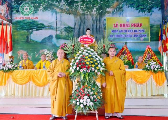 Thọ Xuân: Trường hạ Linh Cảnh tổ chức lễ khai pháp