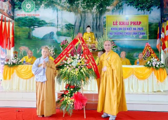 Thọ Xuân: Trường hạ Linh Cảnh tổ chức lễ khai pháp