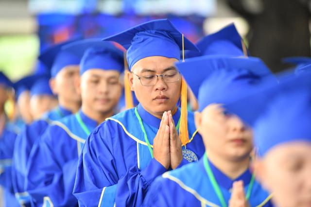 Trang nghiêm Lễ Tốt nghiệp và Tổng khai giảng tại HVPGVN tại TP. HCM