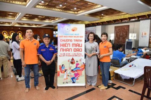 544 Người Tham Gia Hiến Máu Nhân Đạo Lần 38 Tại Chùa Giác Ngộ