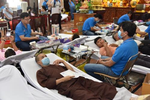 544 Người Tham Gia Hiến Máu Nhân Đạo Lần 38 Tại Chùa Giác Ngộ