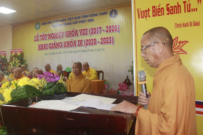 Đồng Tháp: Lễ tốt nghiệp khoá VIII và khai giảng khoá IX trường TCPH Đồng Tháp