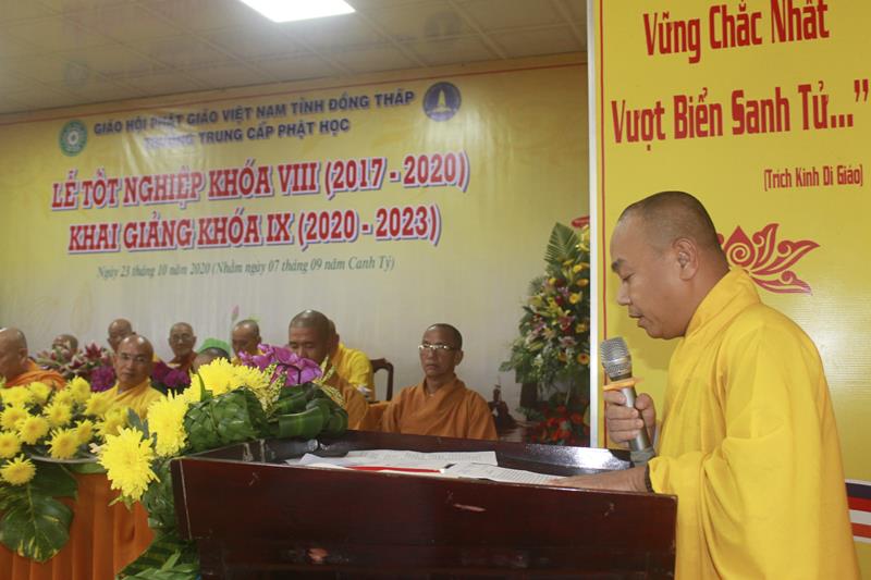 Đồng Tháp: Lễ tốt nghiệp khoá VIII và khai giảng khoá IX trường TCPH Đồng Tháp