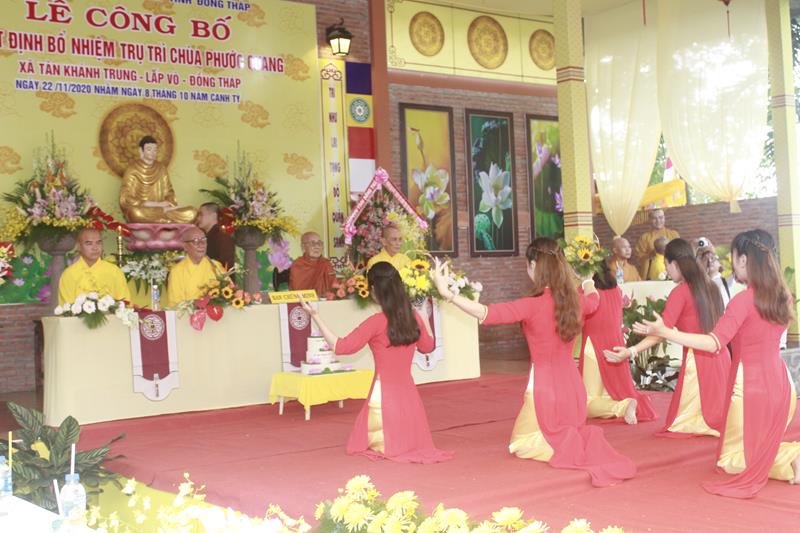 Đồng Tháp: Lễ Công bố quyết định Bổ nhiệm Trụ trì chùa Phước Quang, huyện Lấp Vò