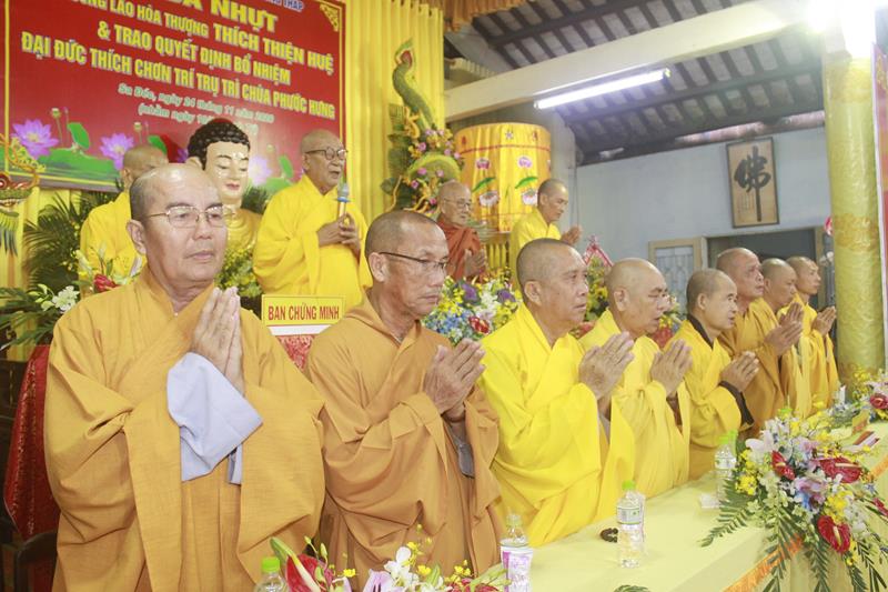Đồng Tháp: Lễ công bố quyết định bổ nhiệm Trụ trì chùa Phước Hưng