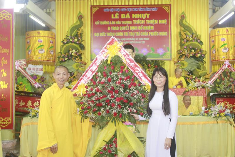 Đồng Tháp: Lễ công bố quyết định bổ nhiệm Trụ trì chùa Phước Hưng