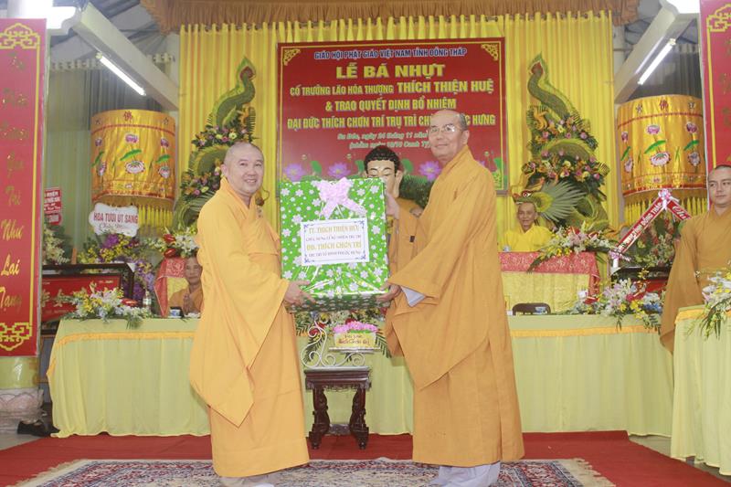 Đồng Tháp: Lễ công bố quyết định bổ nhiệm Trụ trì chùa Phước Hưng
