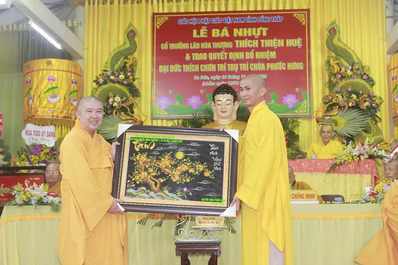 Đồng Tháp: Lễ công bố quyết định bổ nhiệm Trụ trì chùa Phước Hưng