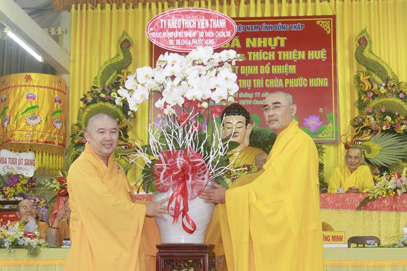 Đồng Tháp: Lễ công bố quyết định bổ nhiệm Trụ trì chùa Phước Hưng