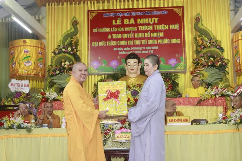 Đồng Tháp: Lễ công bố quyết định bổ nhiệm Trụ trì chùa Phước Hưng